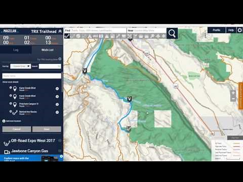 Route Creation on Magellan's TRX Trailhead map website www.TRXtrailhead.com