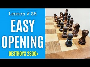 Chess lesson # 36: Beating a 2300 player with an easy and subtle opening (blitz game on chess.com)