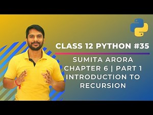 Python Class 12 | Introduction to Recursion | Recursion in Python | Chapter 6 | Part 1 | In Hindi