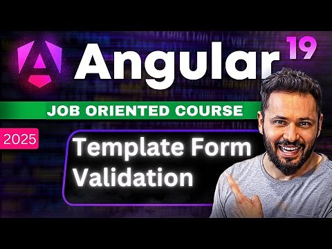 Angular 19 Tutorial #40 Template Driven Forms: Validation Made Easy! #angular19 #angulardeveloper