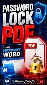 How to Encrypt a PDF with a Password Using Microsoft Word