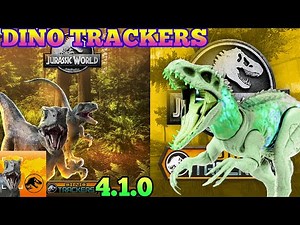 Jurassic World DINO TRACKERS 2023 Facts App Scan Codes All Dinosaurs on MOUNTAIN Indominus Rex