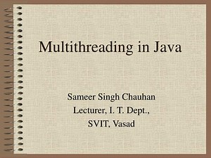 Multithreading in Java - SlideServe