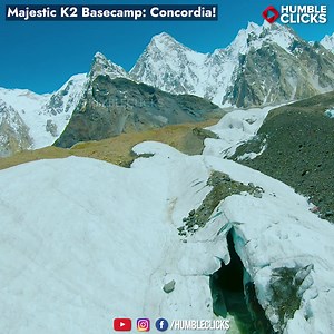 1K views · 29 reactions | The Majestic Concordia K2 Basecamp Pakistan #k2pakistan #k2 #k2basecamp #concordiapakistan #broadpeak #Gasherbrum #travel #tourism #travelPakistan #tourismPakistan #mountains #glaciers #baltoro #hills #snow #clouds #nature | Humble Clicks | Facebook