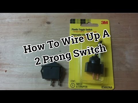 How To Wire A 2 Prong On/Off Toggle Switch - Rocker Switch