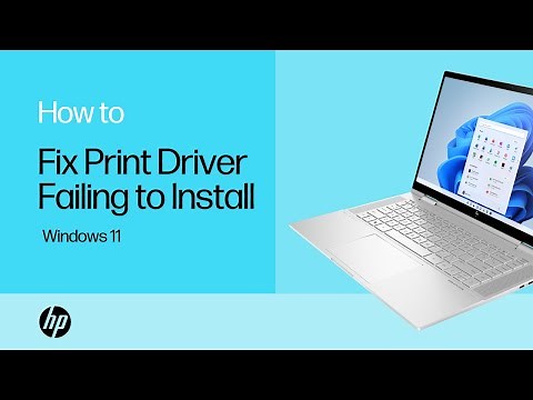 How to fix a Windows 11 print driver failing to install | HP Printers | HP Support