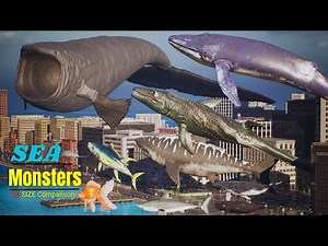 Epic 3D Size Comparison of Sea Creatures || Most Amazing Sea Creatures || Realistic Scale ⚓⛵🦀🦐🦑