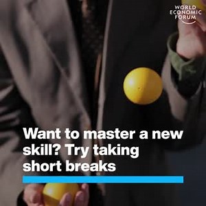 Practice makes perfect... but so does taking a break. Which skills should we be learning for the jobs of the future? Find out here: http://ow.ly/l5lk50FiG97 | World Economic Forum