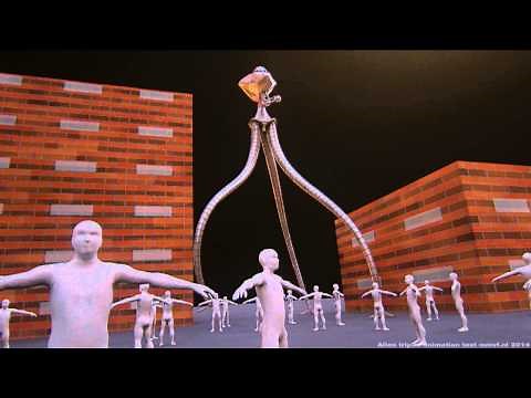 Alien Tripod Test Animation Cinema 4D