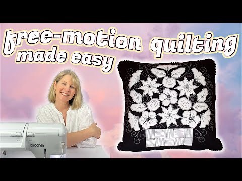 free-motion quilting for applique made easy!! 10 easy steps to learning free-motion quilting