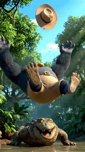 Koda Makes a Laughing Crocodile Go Wild | Funny Jungle Adventure