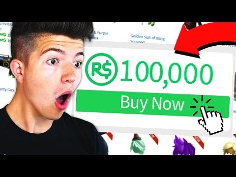BUYING 100,000 ROBUX IN ROBLOX
