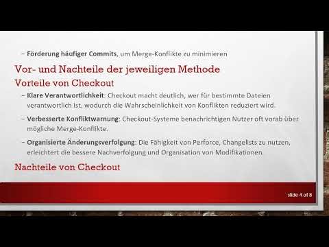 Untersuchung der Effizienz von Versionskontrolle: Checkout vs. Merge