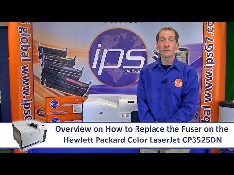 HP CP3525 - How to Replace the Fuser