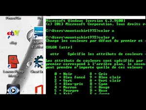 comment changer la couleur du cmd ( invite de commande )
