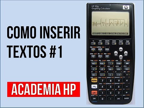 Como inserir textos na calculadora HP 50 g #1