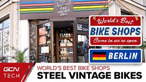 78K views · 34 reactions | Berlin is renowned for its cycling culture, it's home to plenty of vintage bicycle shops and cafes. One of the coolest and best known is Steel Vintage Bikes, a rapidly growing vintage cycling cafe and home to some iconic bikes from cycling history. Join Hank and Manon as they check it out! Check out the GCN App: https://gcn.eu/app | GCN Tech | Facebook