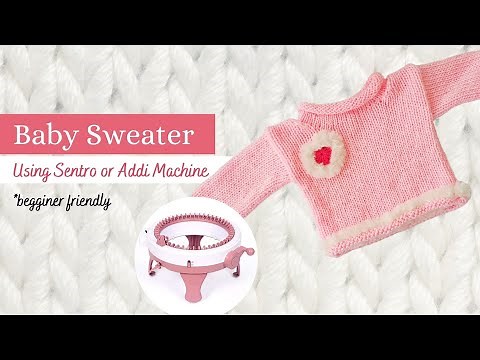 Make a STUNNING Baby Sweater with Sentro Knitting Machine Today