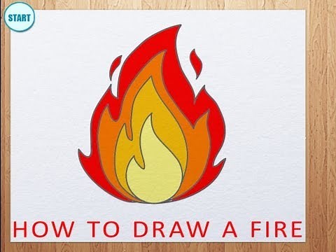 How to Draw a Fire | How to Draw Flame