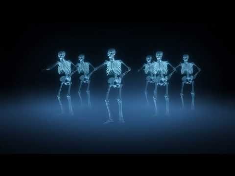 Halloween dancing skeletons Projector animation 8 hours No ads No sound