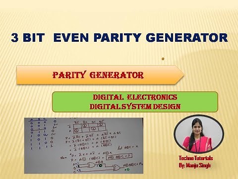 Even Parity Generator | 3 Bit Even Parity generator