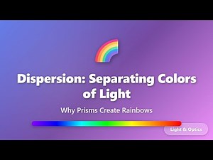 Dispersion: How Prisms Separate White Light into Rainbow Colors | Light & Optics