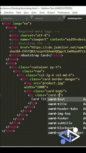 Responsive Bootstrap Card Classes
