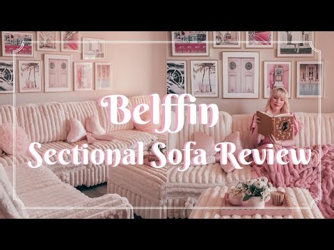 HONEST REVIEW: Belffin Plume Modular Faux Rabbit Fur Corduroy Pull-out Sleeper Sofa