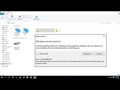 How to Fix Network Error Windows Cannot Access In Windows 10/8.1/7