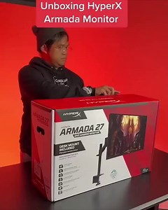 HyperX Armada Gaming Monitors are the first gaming monitors to include the monitor head and ergonomic arm right in the box. | HyperX