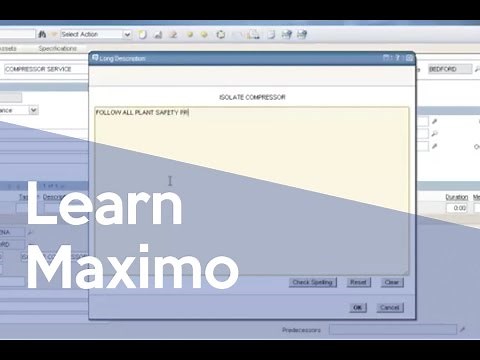 IBM Maximo V7 Job Planning: Create a Basic Job Plan
