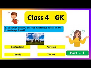 GK Questions and Answers for Class 4 (Part -1) | Class 4 GK | 4th Class GK | General Knowledge Quiz