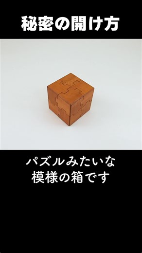 パズル模様の【からくり箱】の秘密【開け方】#謎解き #秘密箱 #karakuri #puzzlebox #おすすめ 名探偵なら解ける⁉︎