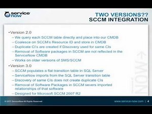 ServiceNow: SCCM Integration Training