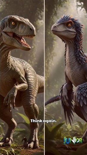 Feathered Raptors? Dinosaurs Looked More Like Birds Than Lizards! 🪶🦖 #FeatheredDinosaurs
