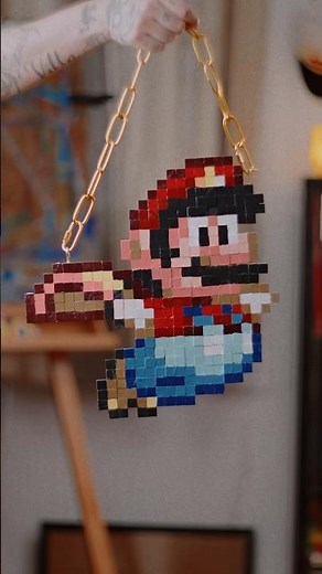 DIY Super Mario pixel art