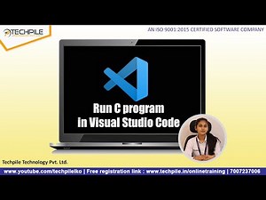 How to save and run your code in Visual Studio Code | run C program in visual Studio Code, Techpile