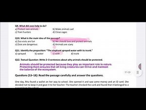 CEP CLASS 6 ENGLISH ASSIGNMENT -3 FULLY SOLVED