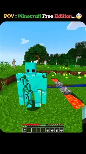 ​I tried to spawn a Diamond Golem (Gone Wrong)...🤯 #shorts #viral #trending #golem #Minecraft