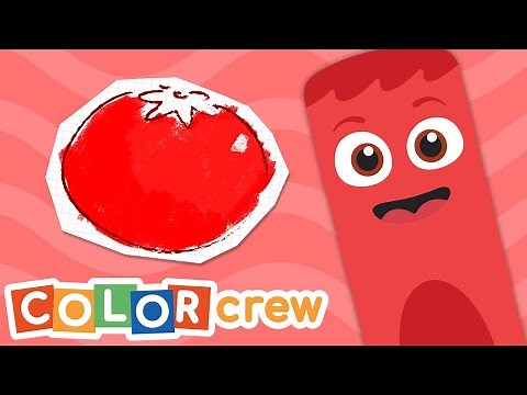 Toddler Learning Video | Color Crew - Red | Drawing | ‪@BabyFirstTV‬