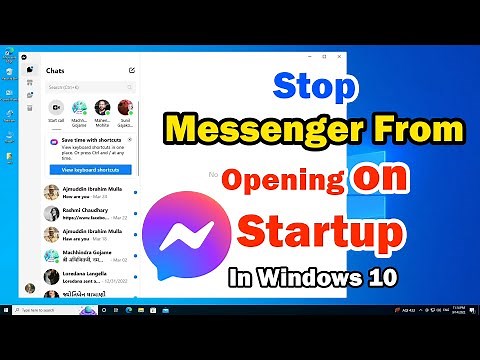How to Stop Messenger App From Opening on Startup on Windows 10 PC or Laptop