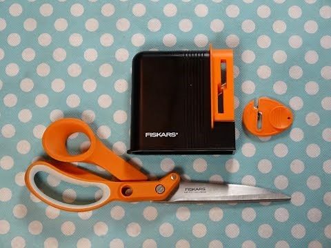 How To Sharpen Scissors And Product Review Fiskars Tabletop Scissors Sharpener