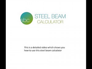How to use the steel beam calculator