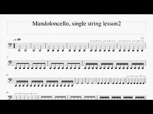【マンドセロ】基礎練習～トレモロ編～ 【MandolonCello】basic practice of tremolo