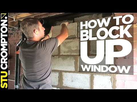 how to block up window. bricklaying tutorial