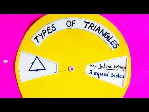Maths Working Model| Types Of Triangles Working Model| Maths Project| Maths Model| type of triangle|