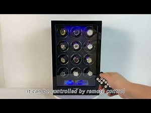 12 Watch Winder Fingerprint Switch Quiet Motors Large Watch Automatic Rotator #watchwinder #watch