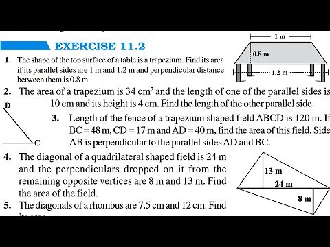 Chapter 11 Mensuration || Full Exercise 11.2 & Basic Concepts || Class 8 Maths RBSE CBSE NCERT
