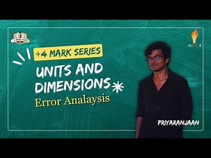 Error Analysis from Units & Dimensions | +4 Marks Series | JEE Mains 2026 | Tamil