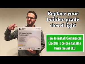 Dad Installs Color-Changing Flush Mount Ceiling LED